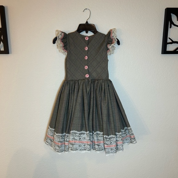 NWT Dollcake Florence tartan Full Skirt Dress kids size 9 - Picture 4 of 14